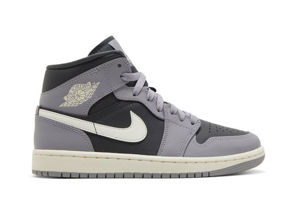 Кроссовки Jordan Air Jordan 1 Mid "Cement Grey" (Женская размерная сетка)