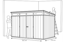 Сарай пластиковый Artisan 11*7
