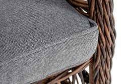 "Цесена" кресло плетеное из искусственного ротанга, цвет коричневый