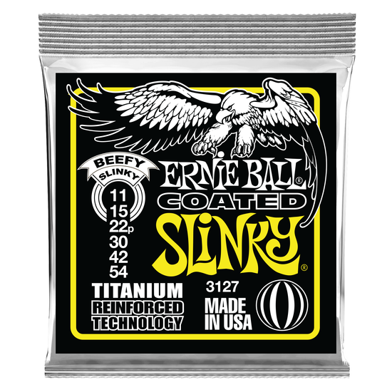 Струны для электрогитары ERNIE BALL 3127 RPS Coated Titanium Slinky Beefy 11-54
