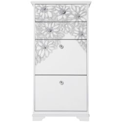 Комод Терра-4 с 4 ящиками Айс Античное серебро