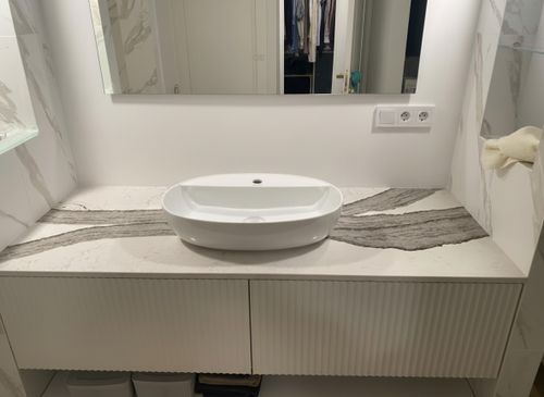 Умывальники из кварцевого агломерата