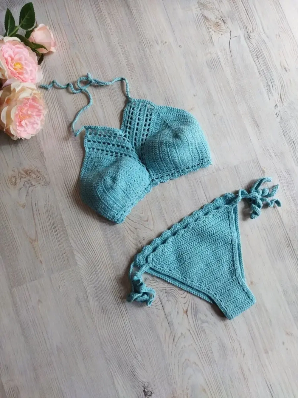 Вязаный купальник