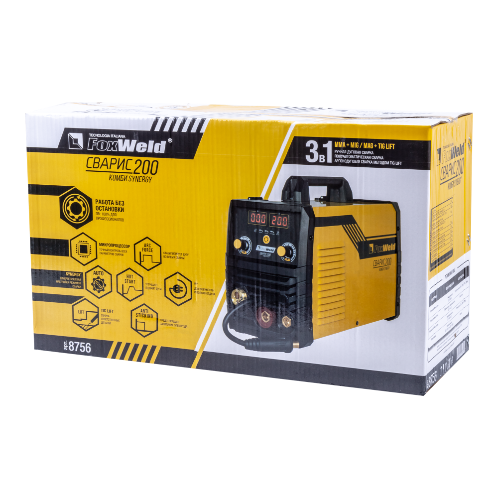 Сварочный полуавтомат СВАРИС 200 Комби SYNERGY
