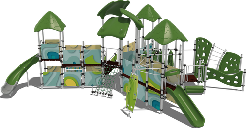 Детский городок Майорка (комплектация 4, паттерн Papercut)