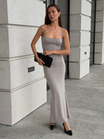 Платье обтягивающее на бретелях