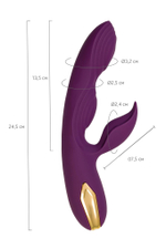 Фиолетовый вибратор-кролик Octar - 24,5 см. (Цвет: фиолетовый)