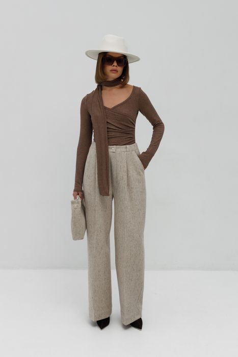 ЛОНГСЛИВ БРЮНЕ ШОКОЛАДНЫЙ С БЛЕСТКАМИ