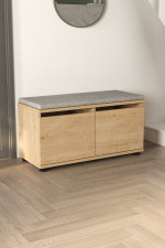 Обувница с местом для сидения - дуб