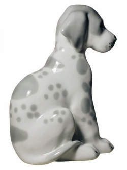 Фарфоровая статуэтка "Щенок мраморного дога" ЛФЗ