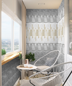 Панель ПВХ фотопечать с глиттером Лия 2700х250мм