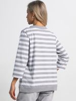 Блуза Весенняя нежность (бело-серая) Б15422-18М LT Collection