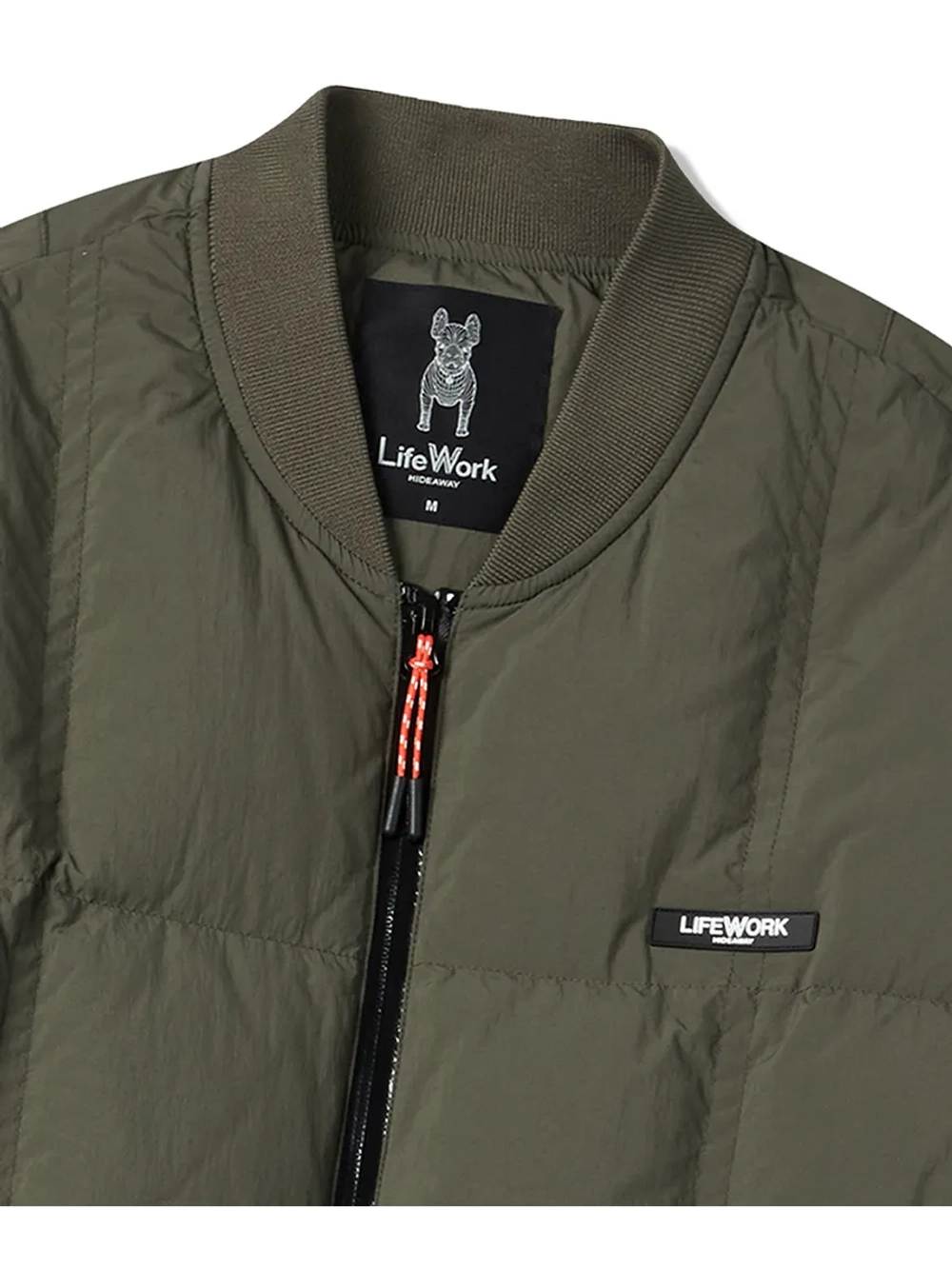 Стеганный пуховик средней плотности