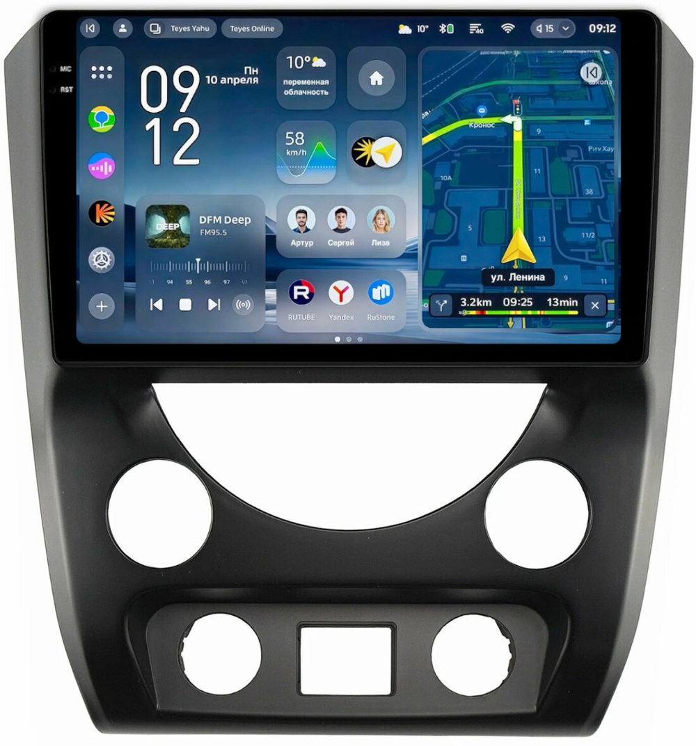 Магнитола для SsangYong Rexton 3 Y290 2012-2017 - Teyes CC4-PRO монитор 9.5" 2K QLED на Android 13, Snapdragon 778G, AI, CarPlay, DSP, 4G SIM-слот