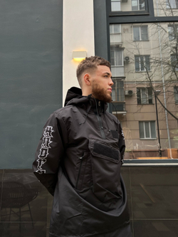 Анорак НПОГП VV Принт рукав Черный