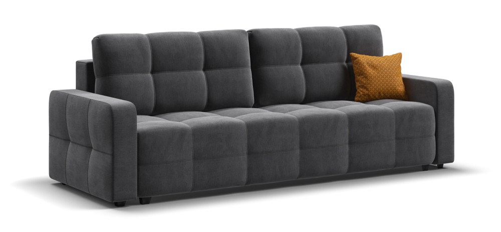 Диван Денди Велюр Монолит серый