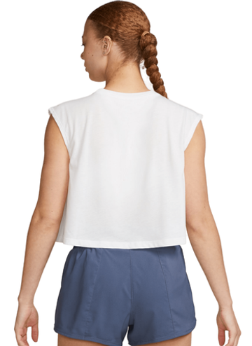 Женский топ теннисный Nike Dri-Fit Printed Tank Top - белый
