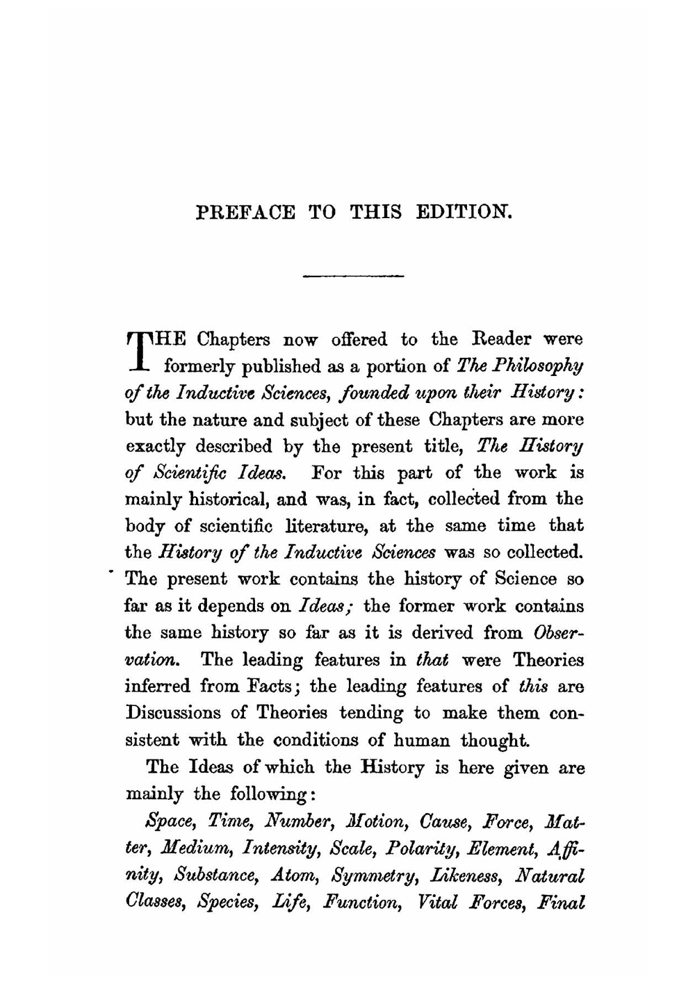 History of scientific ideas. Volume 1 | William Whewell