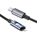 Кабель Type-C на Lightning 27W Hoco U144 (black) (Краснодар склад)