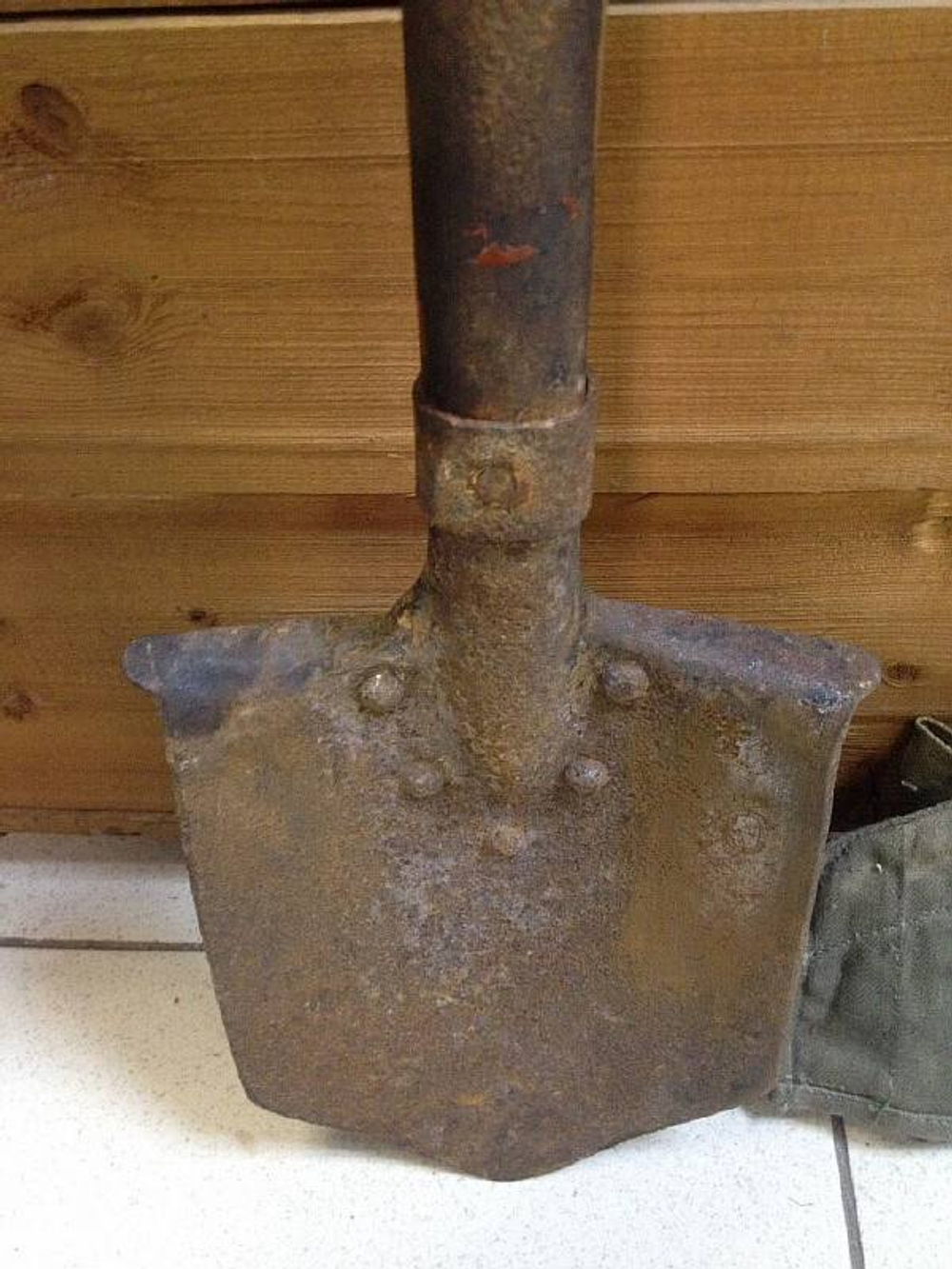 Лопата малая пехотная 1941 г.в. с клеймом Электросталь
