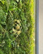 Вертикальное озеленение искусственными растениями и мхом