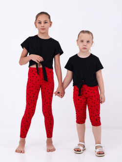 Блузка для девочки, модель №1, рост 116 см, черная