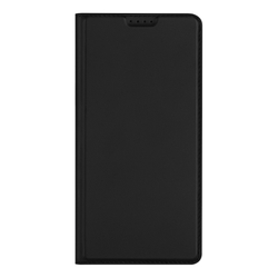 Чехол книжка из кожи черного цвета для Google Pixel 10a, серия Skin Pro Series от Dux Ducis