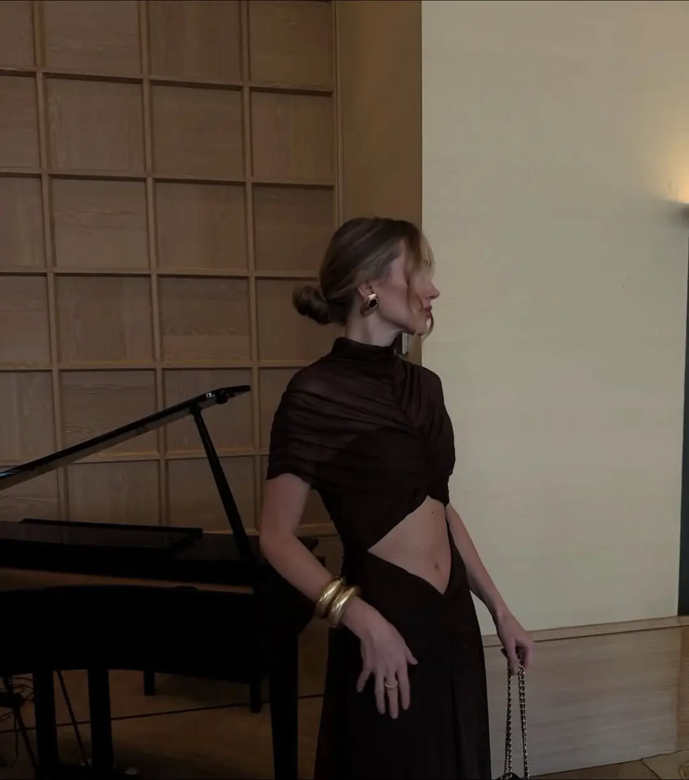 Браслет под золото округлый