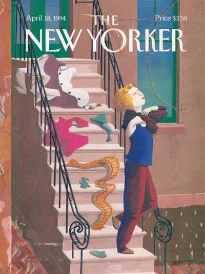Журнал The New Yorker 18-04-1994, обложка с повреждением