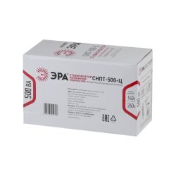 СНПТ-500-Ц ЭРА Стабилизатор напряжения переносной, ц.д., 140-260В/220/В, 500ВА | Переносные