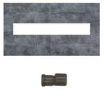 Душевой лоток AZARIO 500 мм, D40(50), металлическая перфорированная решетка, пластиковый желоб, комбинированный затвор (AZT13500)