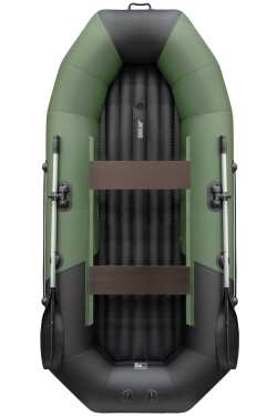 Лодка Таймень NX 270 НД, 2700*1300*360 мм., цвет зеленый - черный