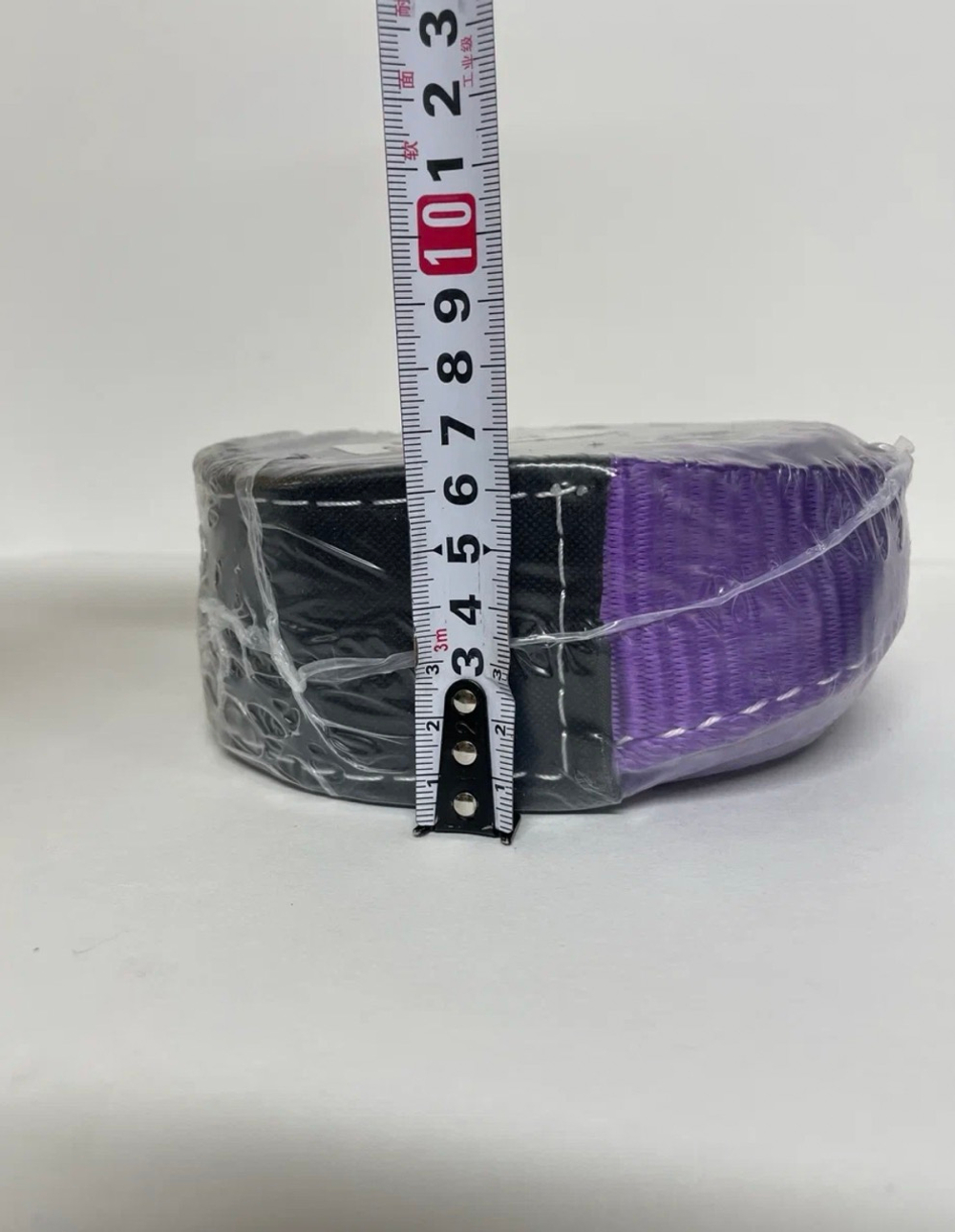 8T-3M / Трос автомобильный буксировочный, 8 тонн, длина 3 метра, ширина 65 мм, стропа, петля-петля, фиолетовый, серия - спасатель, TG (1 шт.)