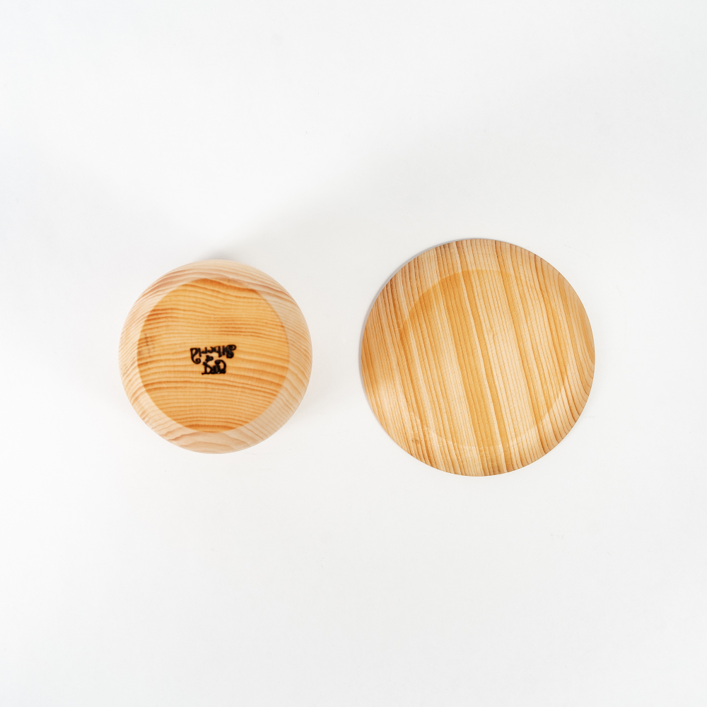 Деревянный пивной набор из сибирского кедра с блюдцем NC33