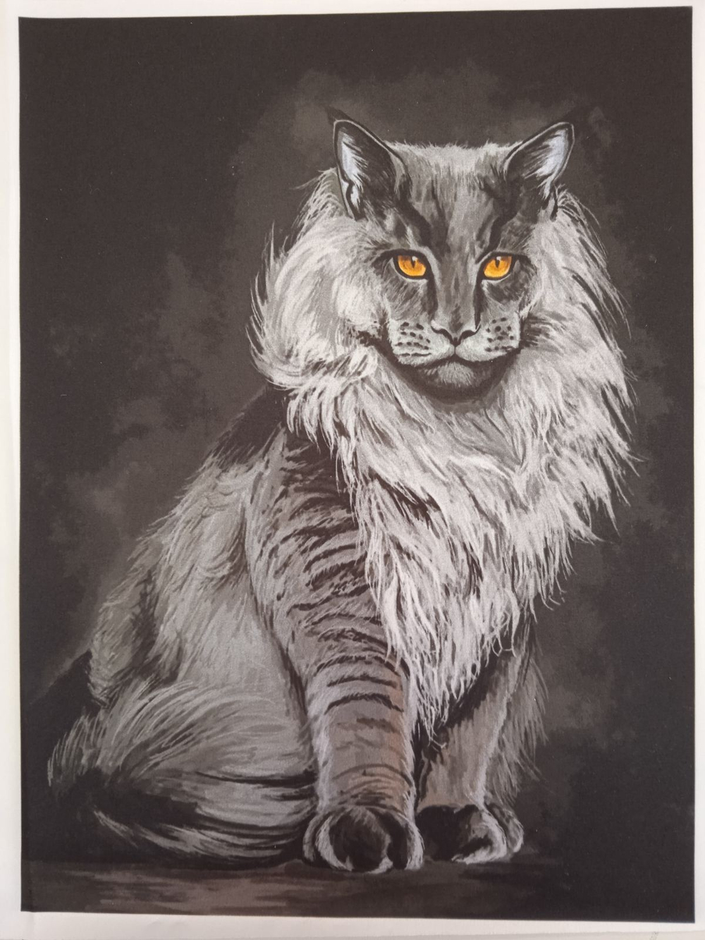 Панель (Армани-шелк дублир-й). Коты №1