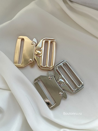Застежка фастекс "Кобра" металлическая золотистая