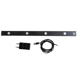 ULI-F50-5W-4000K SENSOR IP40 BLACK Светильник светодиодный для мебели с сенсором движения и освещенности. 600мм. ТМ Uniel