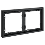 Рамка пластиковая на 2 поста, (графит) Voltum S70 VLS100207