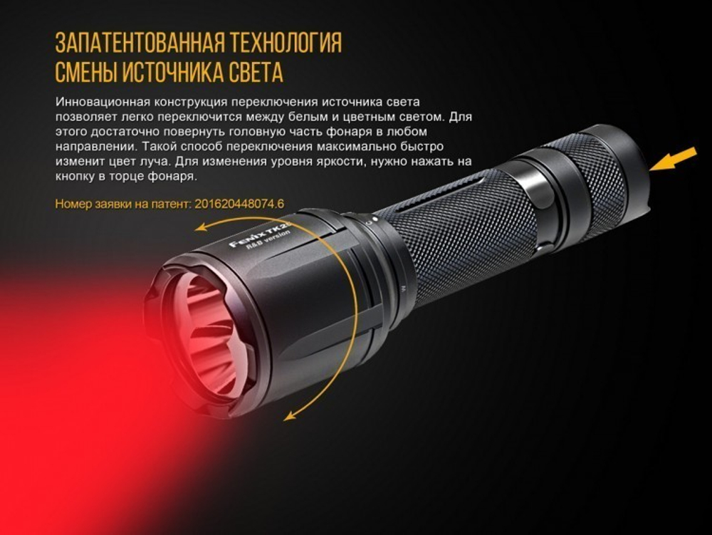 Фонарь светодиодный тактический Fenix TK25 R&B XP-G2 (S3), 1000 лм, аккумулятор