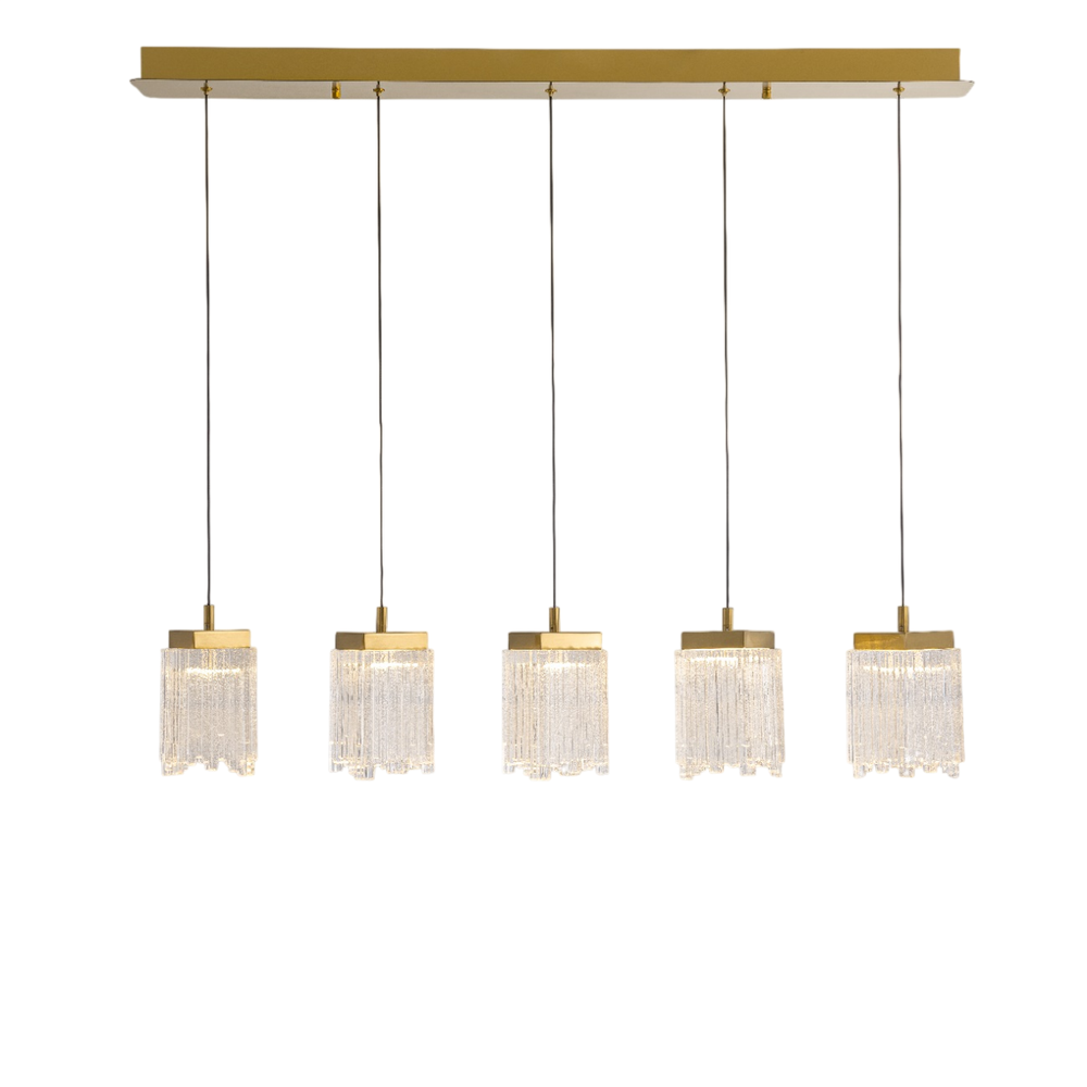 Подвесной светильник MD25020403-5B2 Satin gold, LED/25.4W, 3000K dimmable