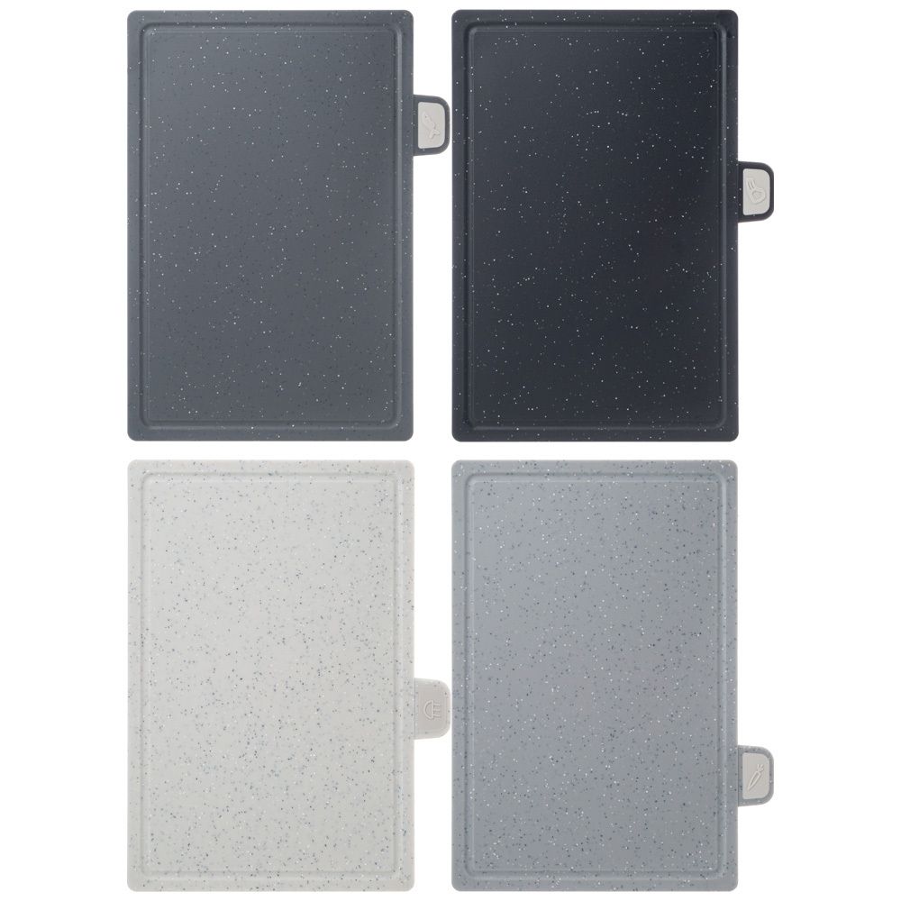 НАБОР AGNESS ИЗ 4 ДОСОК НА ПОДСТАВКЕ, ЦВЕТ: СЕРЫЙ