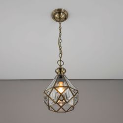 Citilux Витра-1 CL442110 Подвесной светильник витражный Бронза