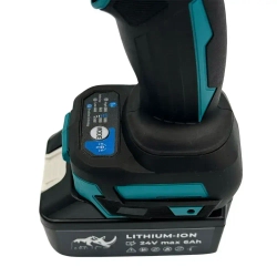 Гайковерт аккумуляторный, бесщеточный REKKR IW125BL, 2 аккумулятора 24В 6.0Ач, ударный, квадрат 1/2, кейс, зарядка