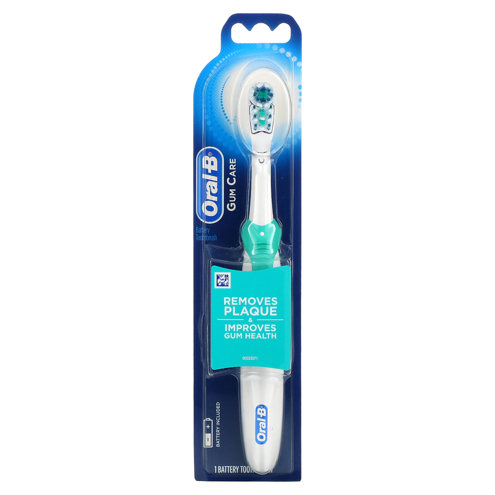 Oral-B, Gum Care, зубная щетка с питанием от аккумулятора, мягкая щетина, 1 зубная щетка