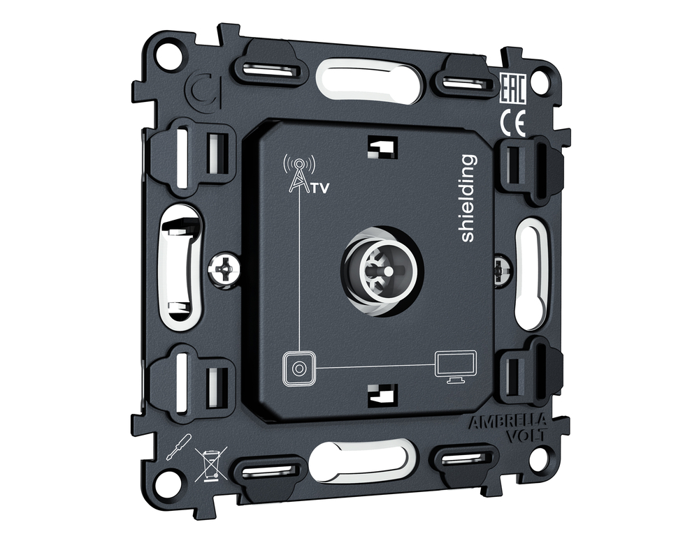 VM199 Механизм TV розетки оконечной экранированной 5-1000MHz 3dB QUANT