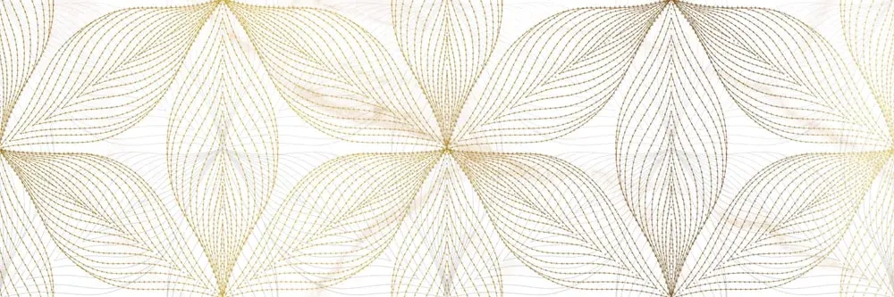 Декоративная плитка Alma Ceramica DWU11DEA014 Dea 200x600 бежевая глянцевая с орнаментом