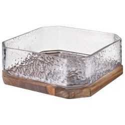 ФРУКТОВНИЦА "AQUA" НА ПОДСТАВКЕ ДИАМЕТР 21 СМ ВЫСОТА 8 СМ