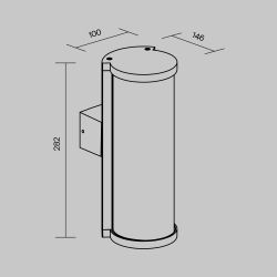 Настенный светильник Maytoni   O451WL-01GF