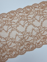 Кружево эластичное коричневое КС178 (24 см)
