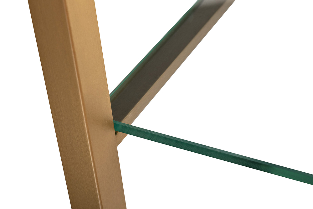 Стеллаж 71х48х202см Garda Decor Полусфера матовое золото